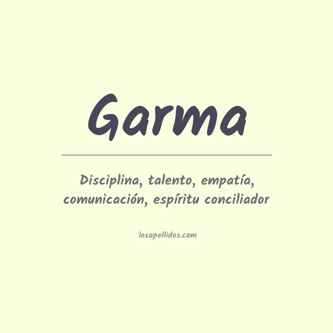 Apellido Garma