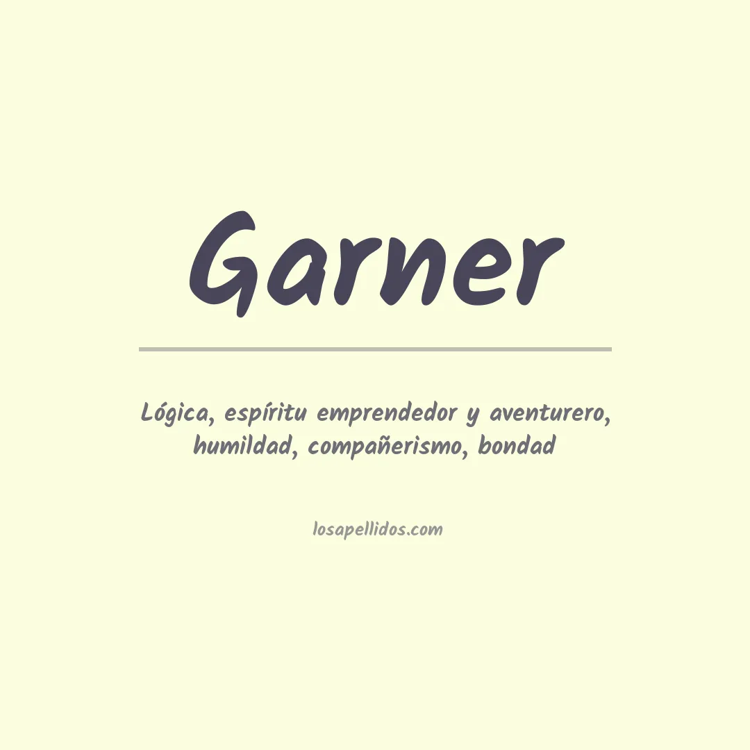 Apellido Garner