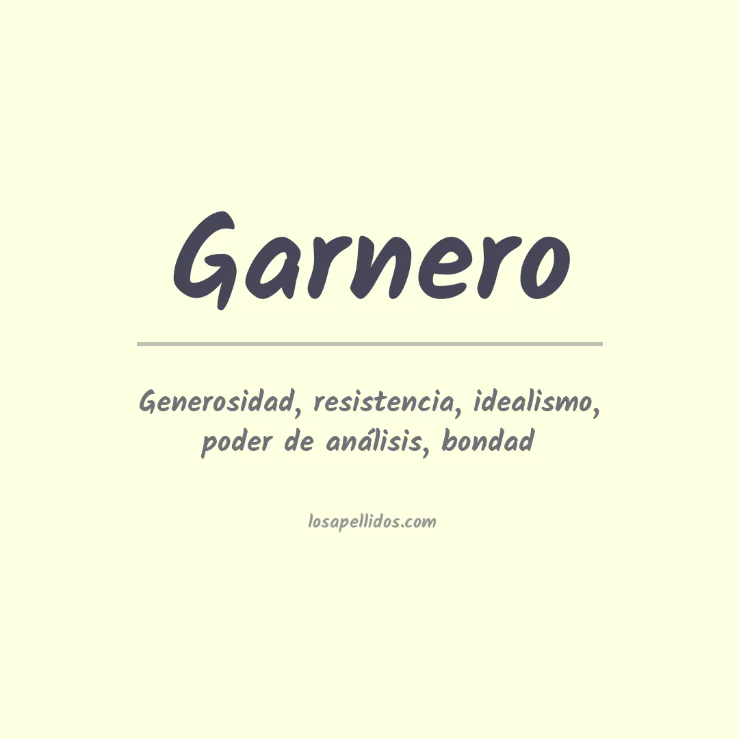 Apellido Garnero