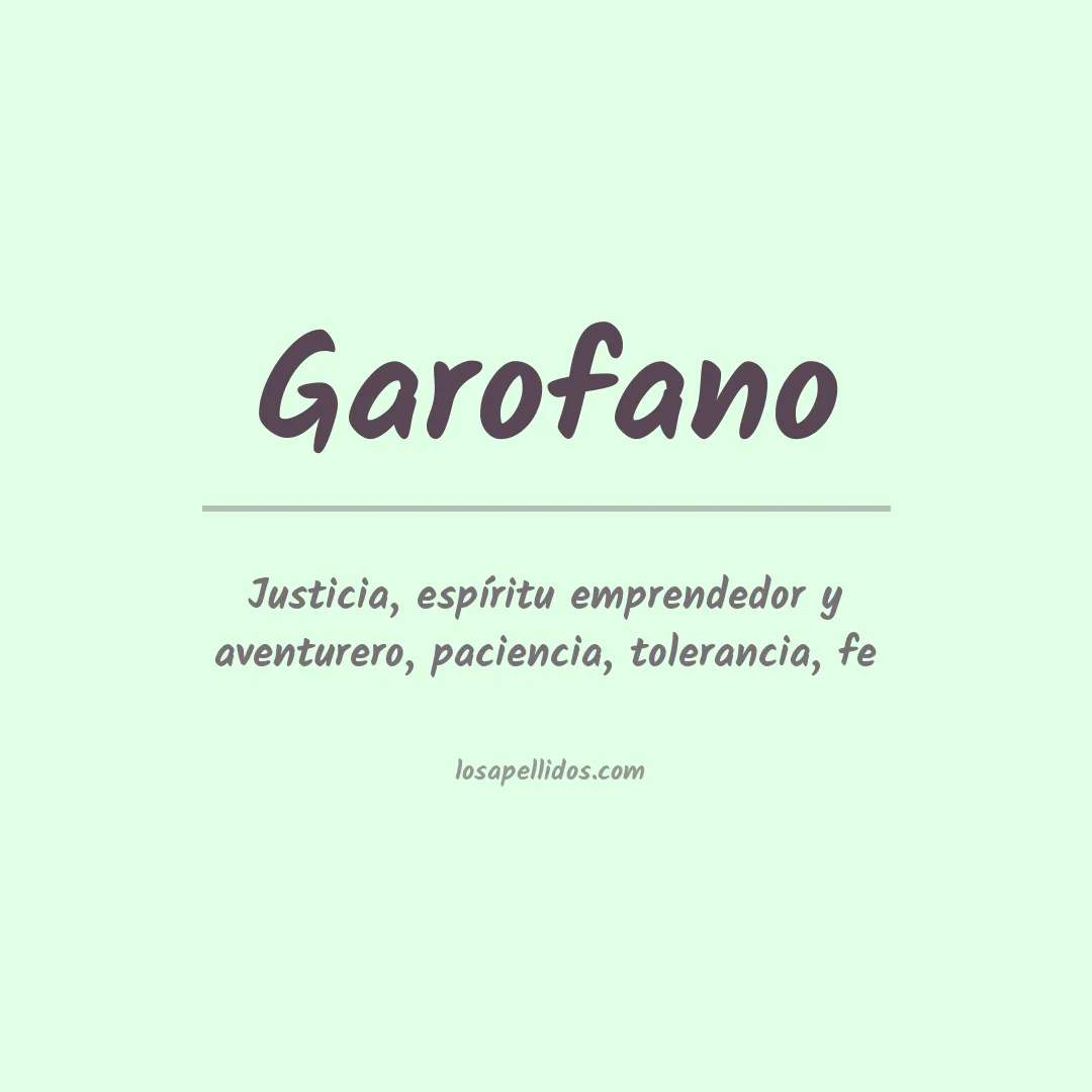 Apellido Garofano