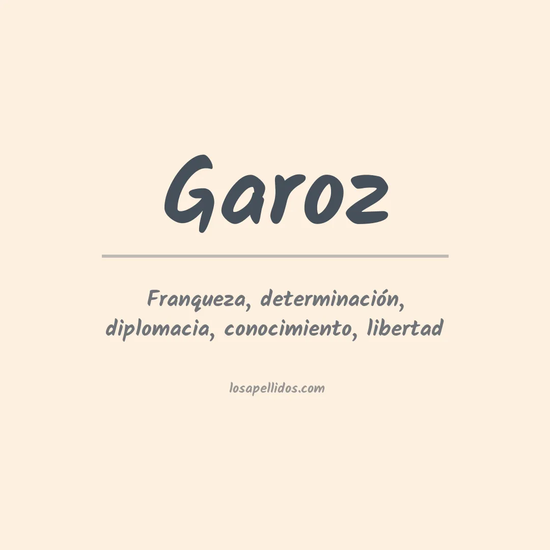 Apellido Garoz