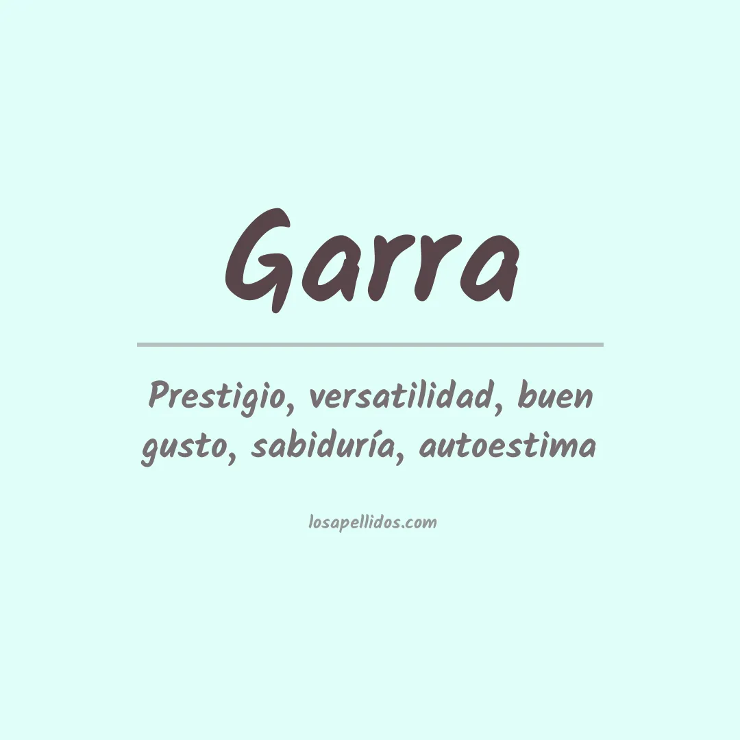 Apellido Garra