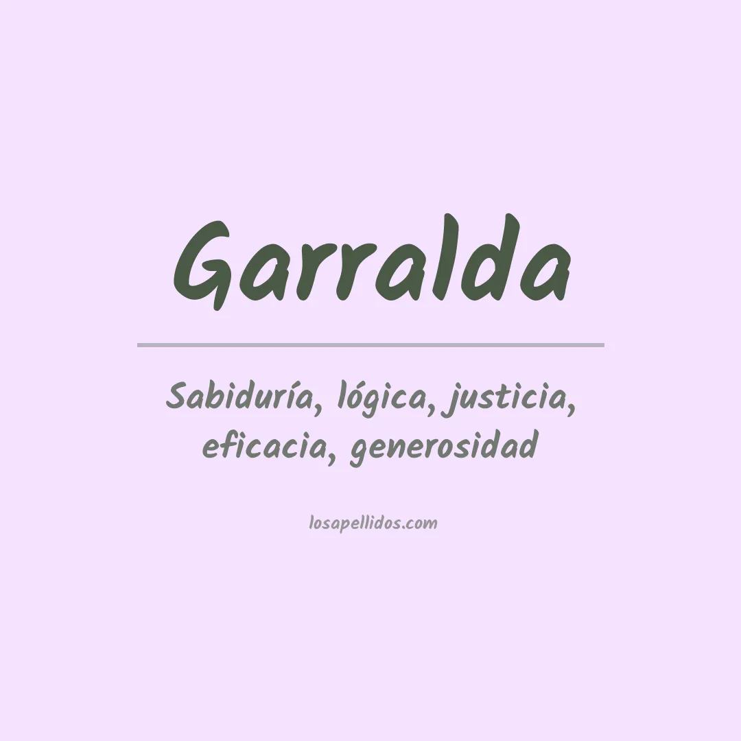 Significado del Apellido Garralda