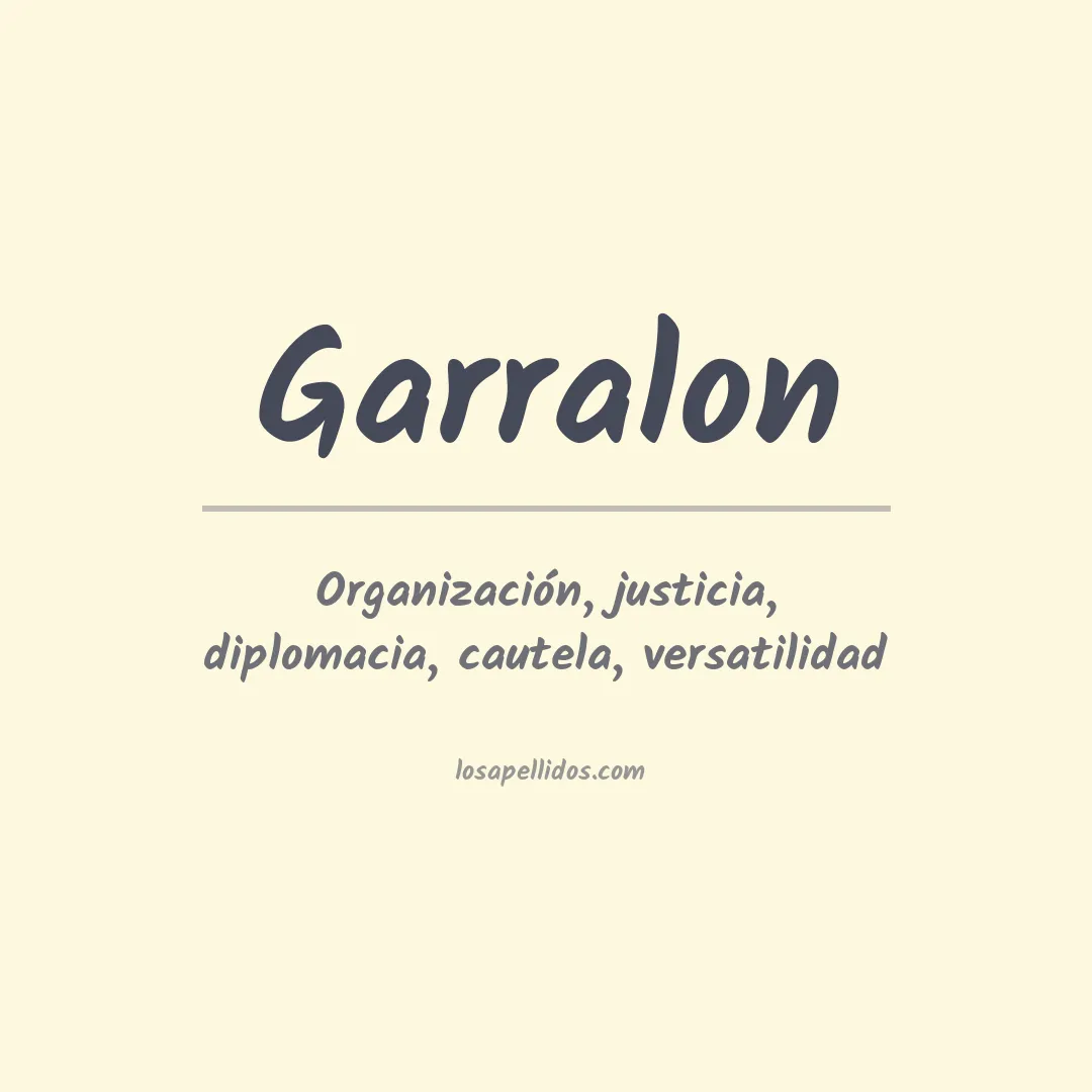 Apellido Garralon