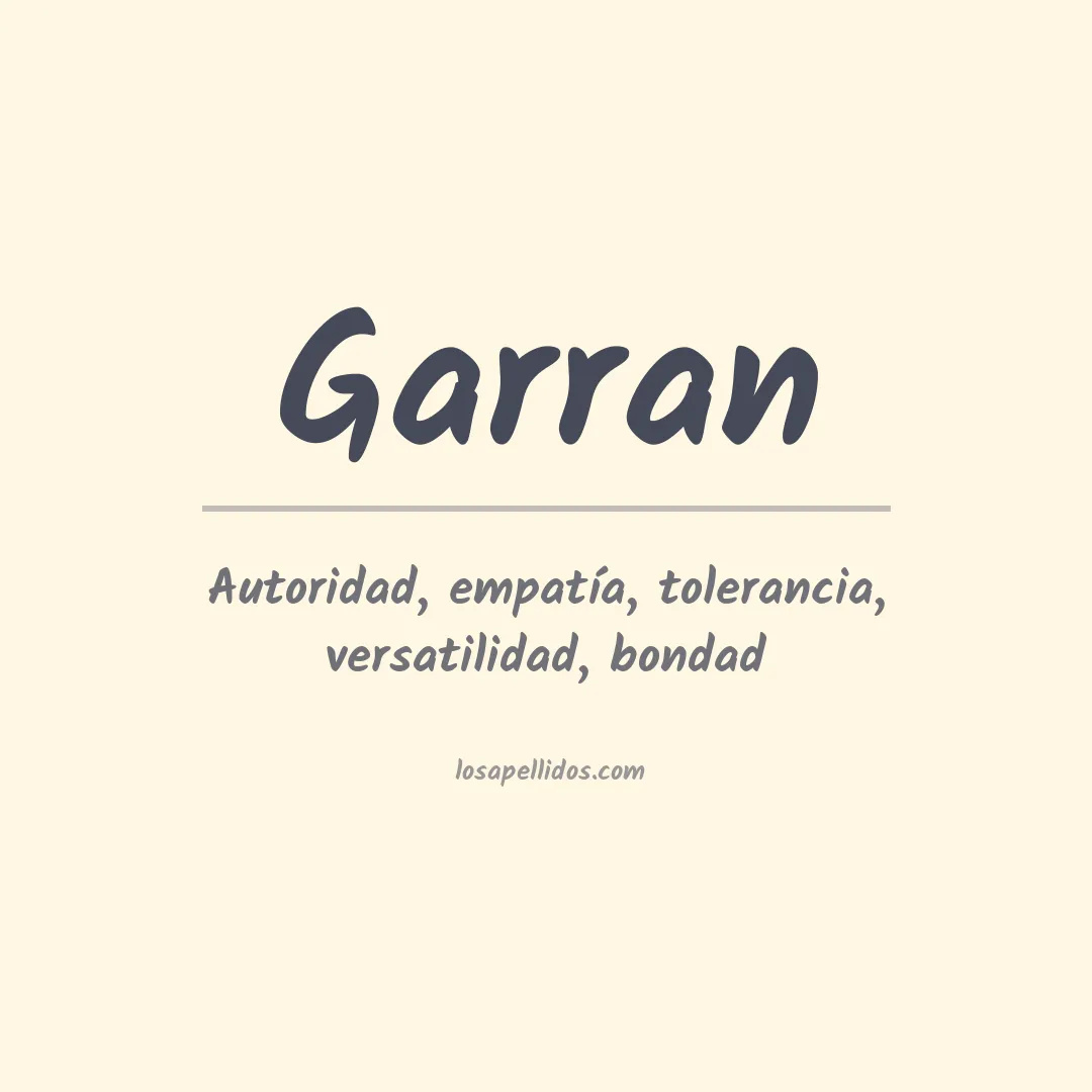 Apellido Garran