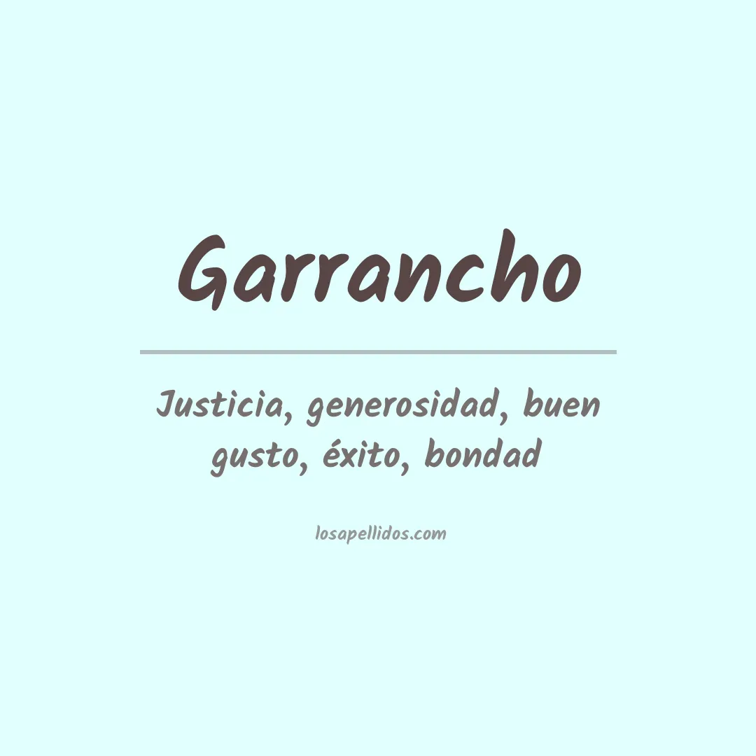 Apellido Garrancho