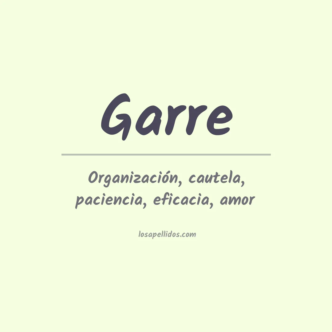 Apellido Garre