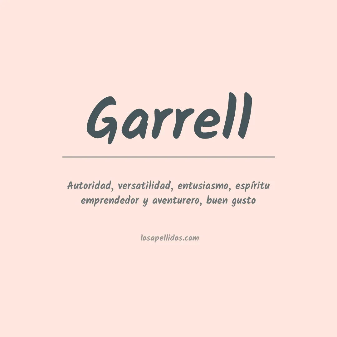 Apellido Garrell