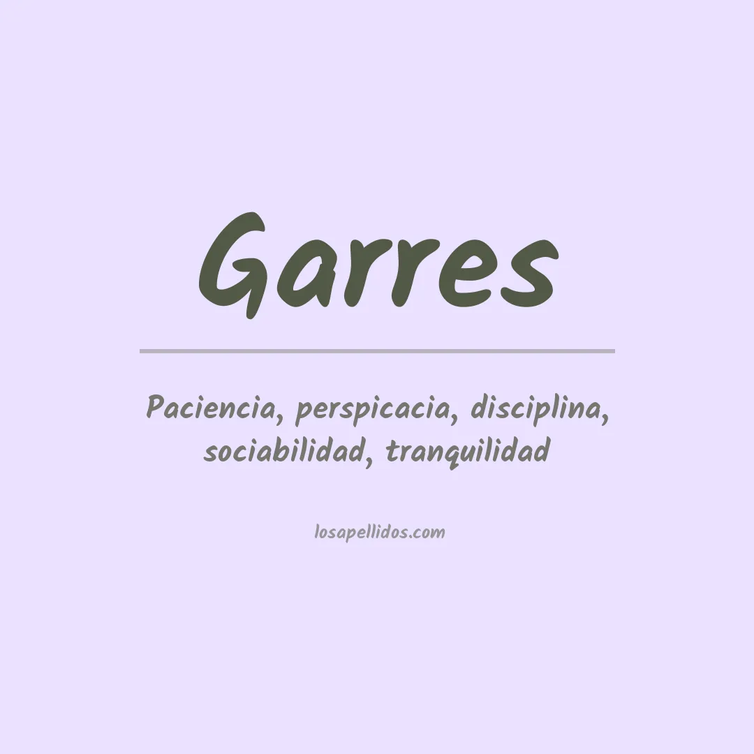 Apellido Garres
