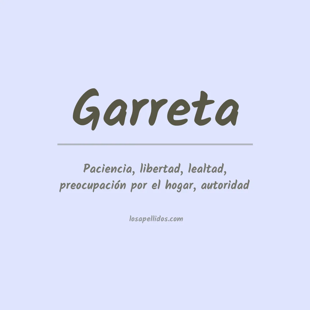 Apellido Garreta