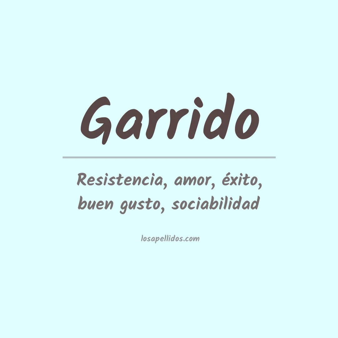 Apellido Garrido