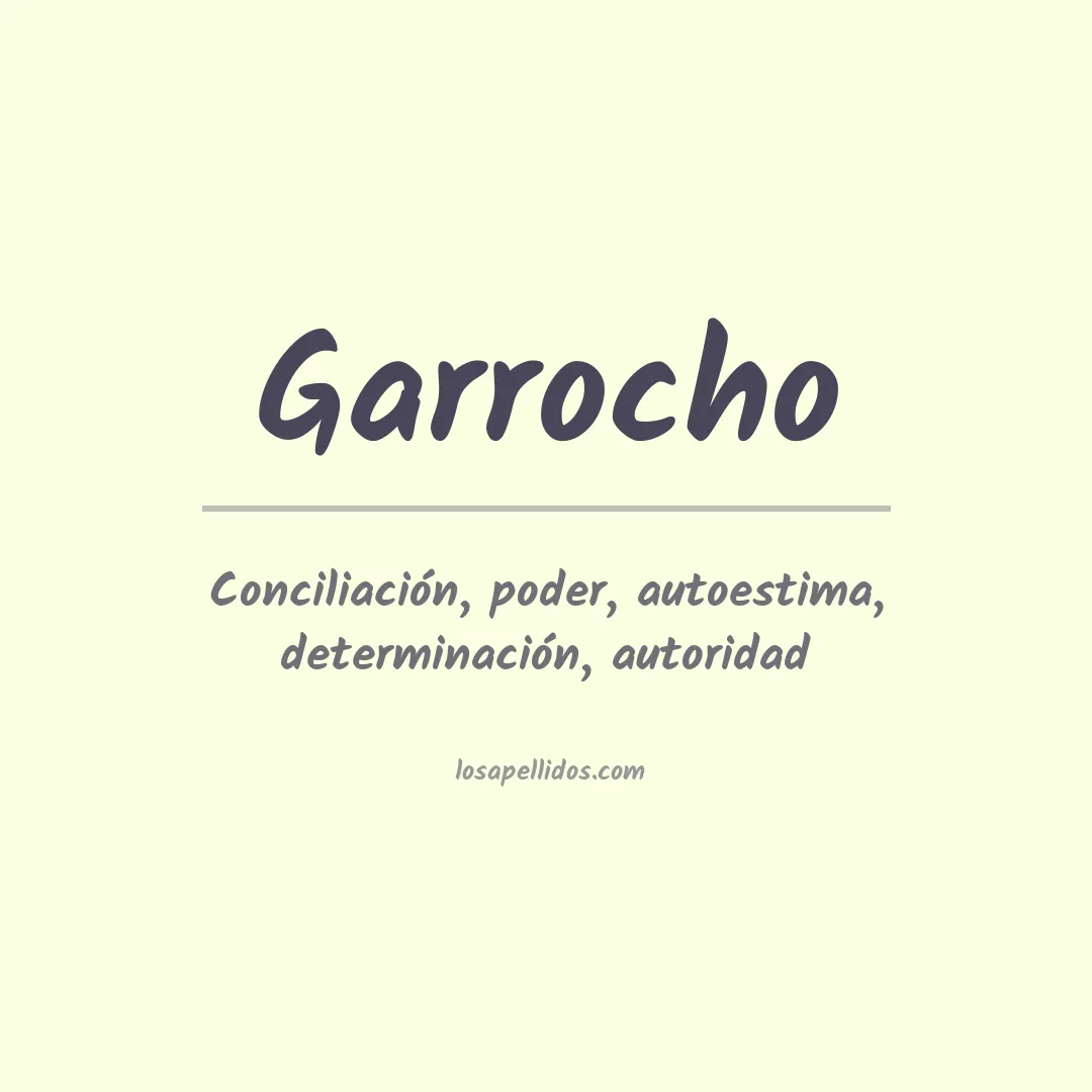 Apellido Garrocho