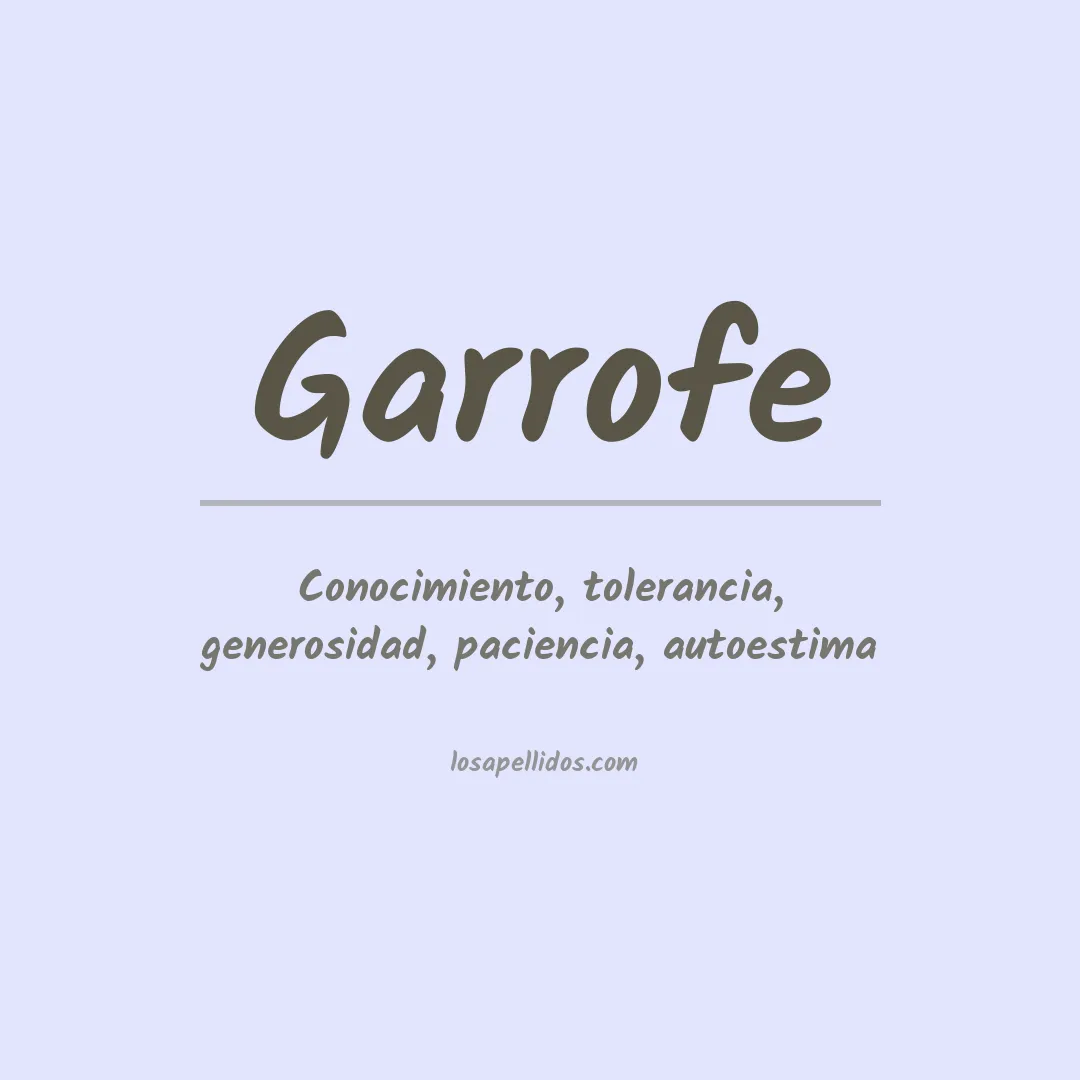 Apellido Garrofe