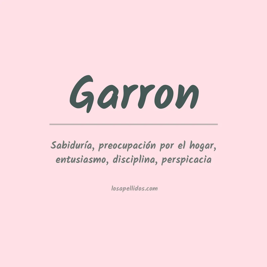 Apellido Garron