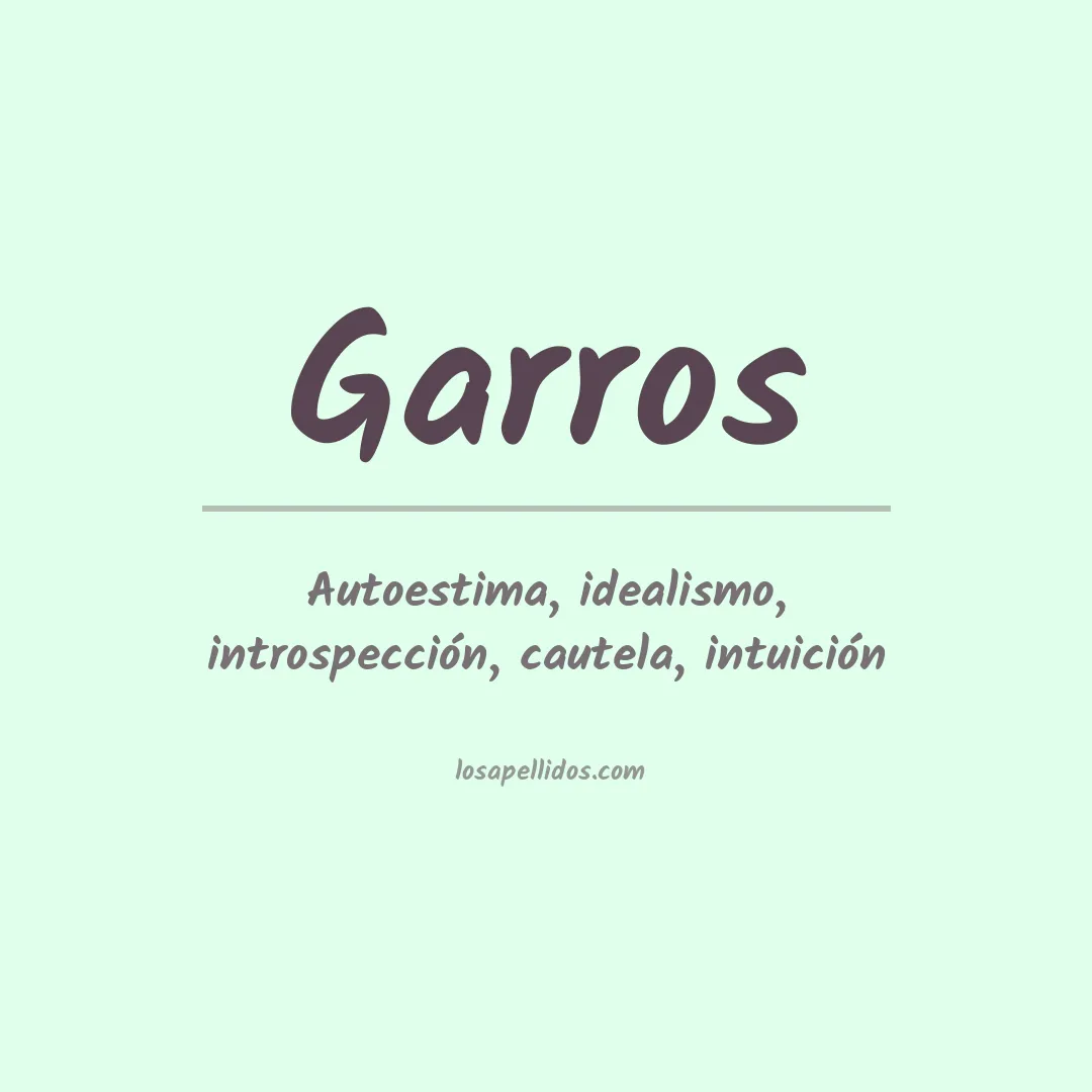 Apellido Garros