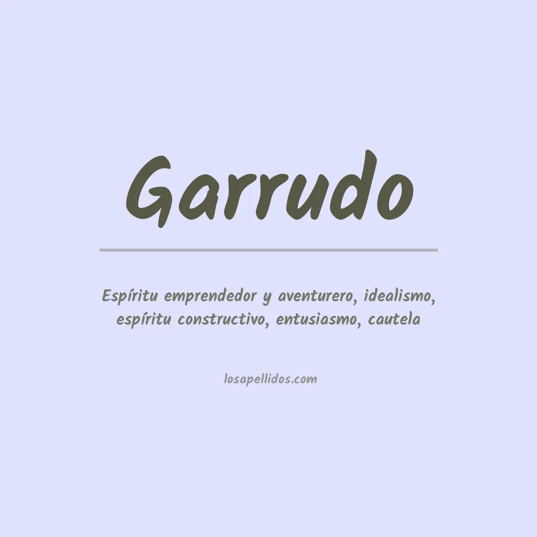 Apellido Garrudo