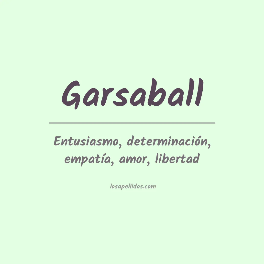 Apellido Garsaball