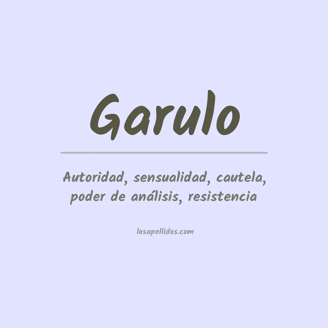 Apellido Garulo