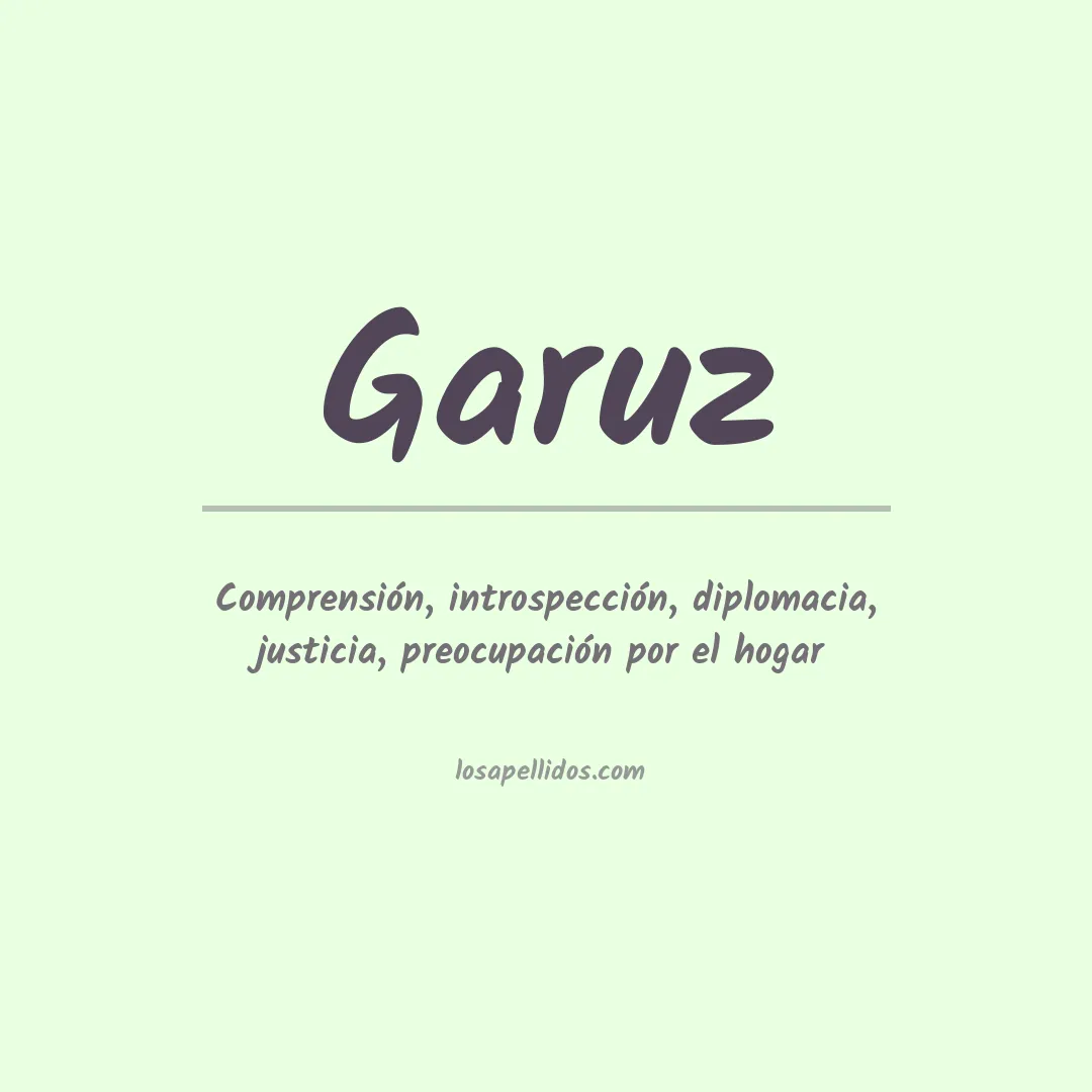 Apellido Garuz