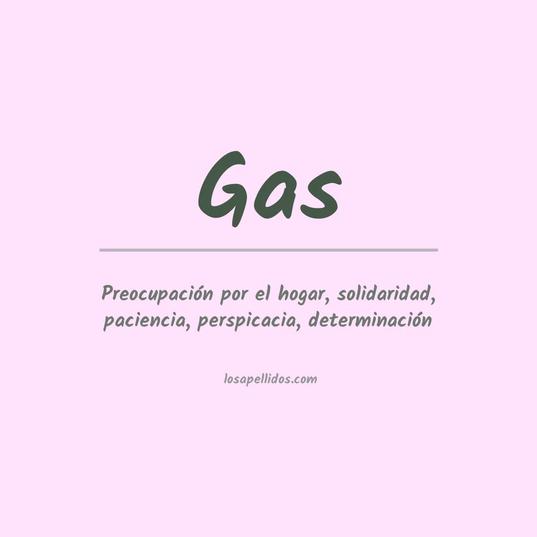 Apellido Gas