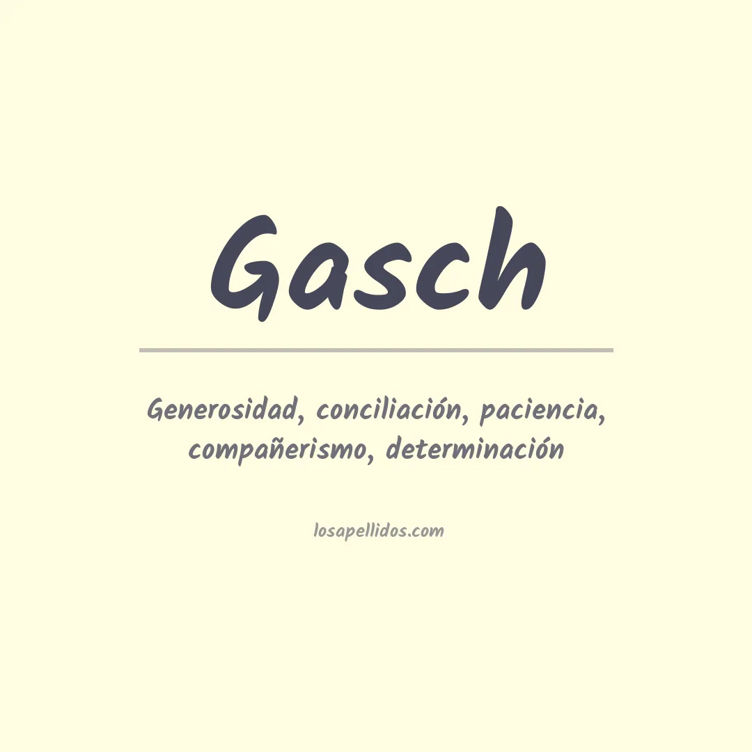 Apellido Gasch
