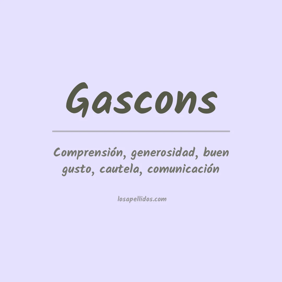 Apellido Gascons