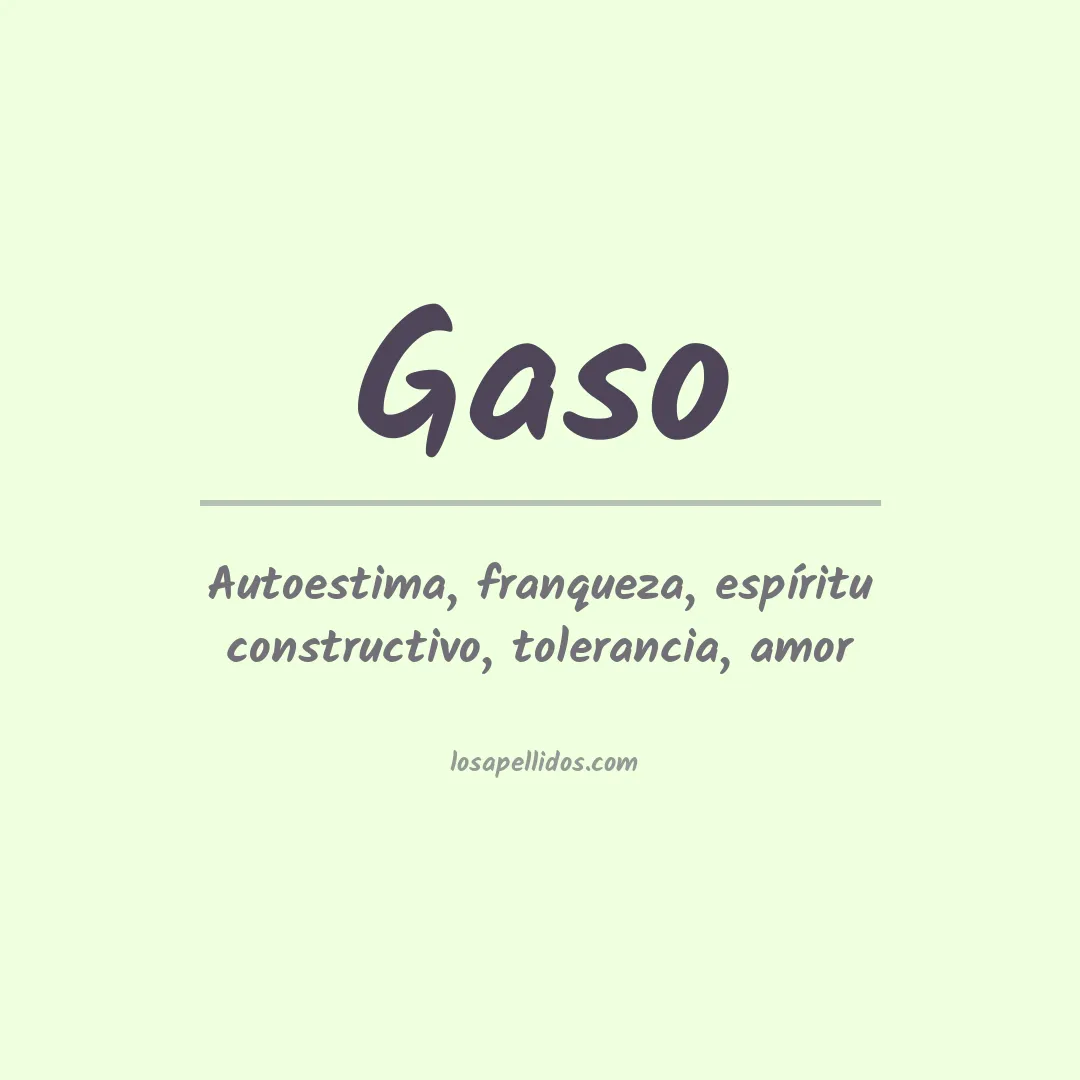 Apellido Gaso