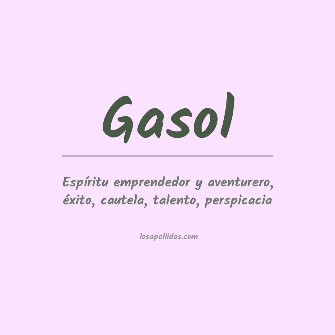 Apellido Gasol