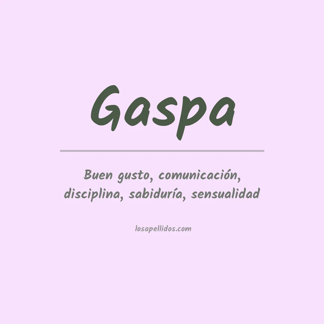 Apellido Gaspa