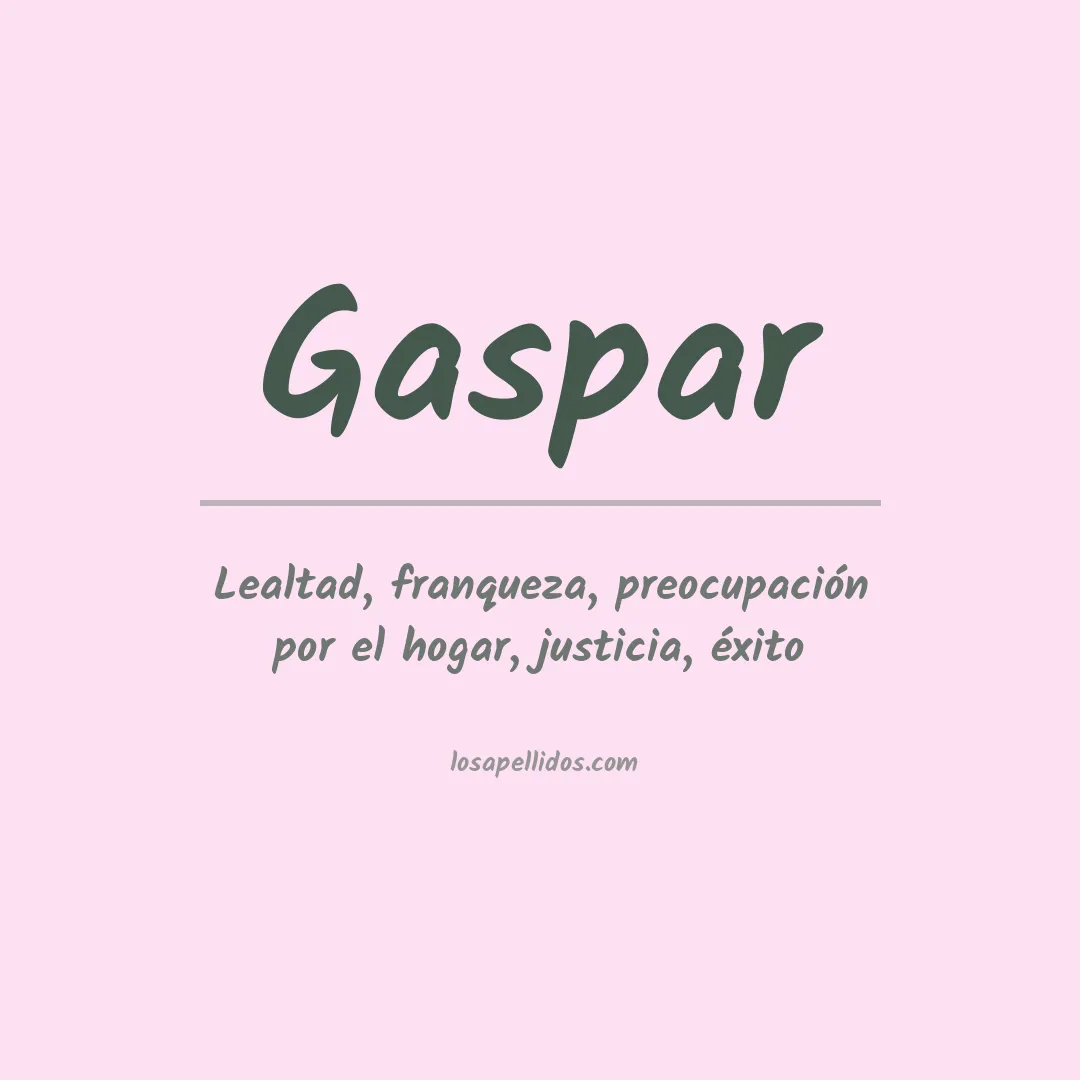 Apellido Gaspar