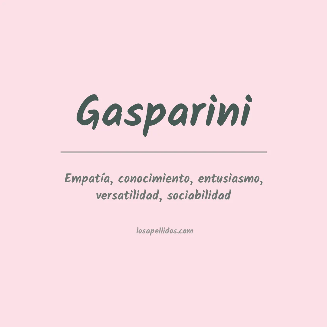 Apellido Gasparini