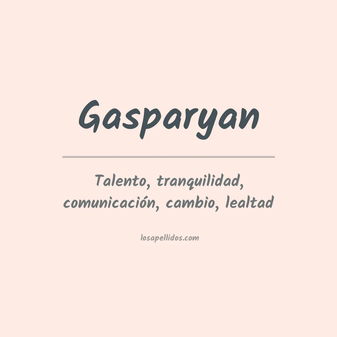 Apellido Gasparyan