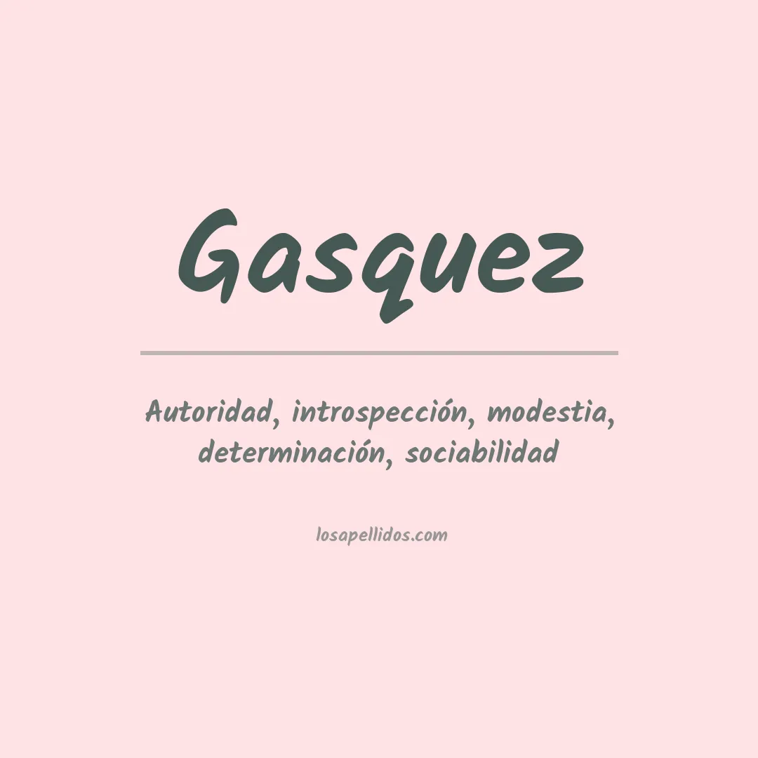 Apellido Gasquez