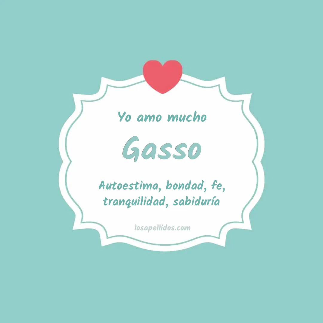 Yo amo mucho Gasso