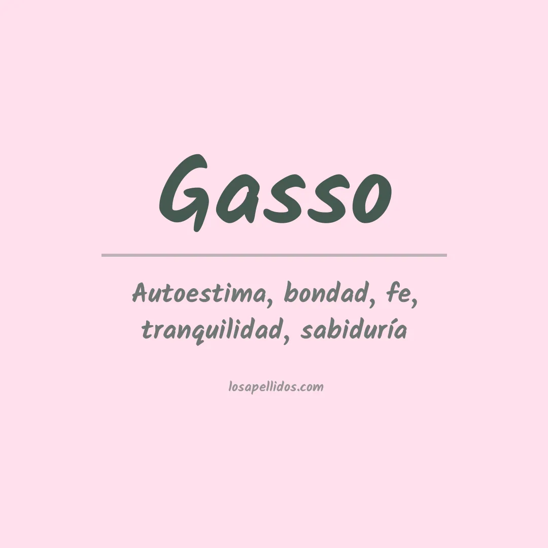 Apellido Gasso