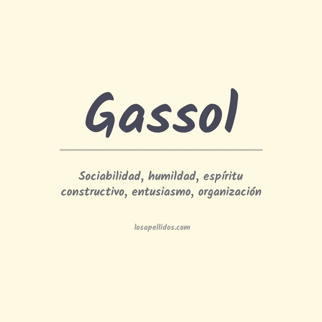 Apellido Gassol