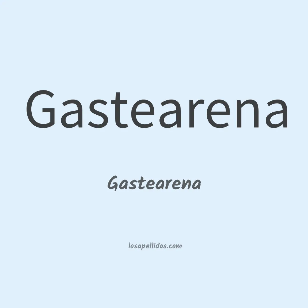 Gastearena en chino