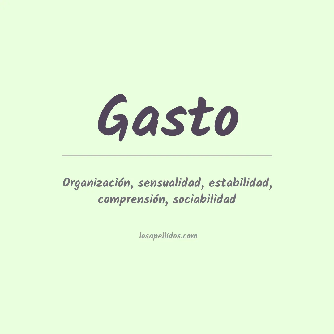 Apellido Gasto
