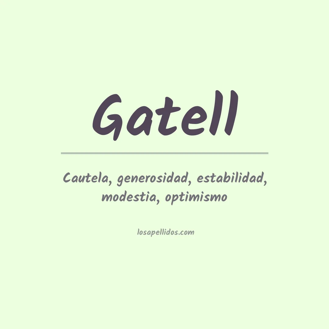 Apellido Gatell