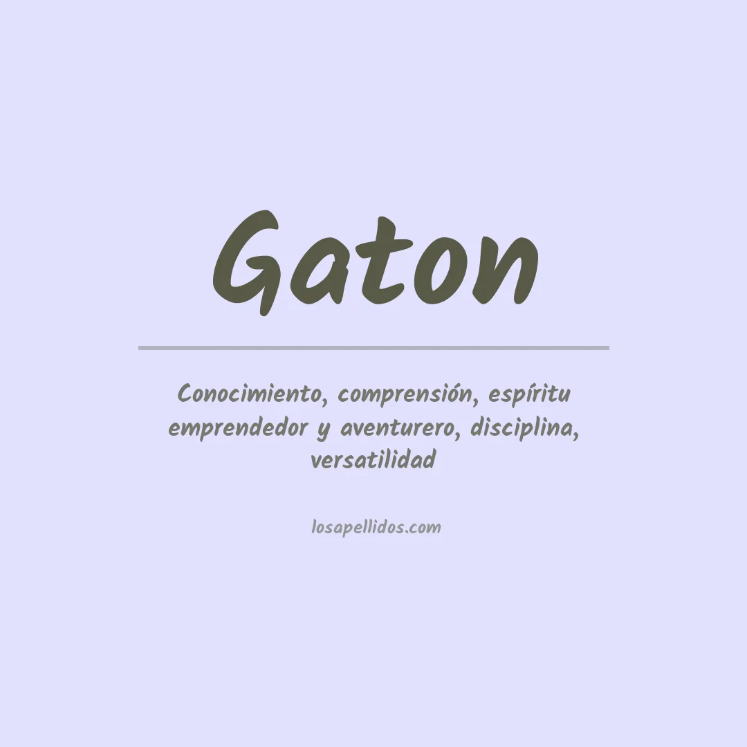 Apellido Gaton