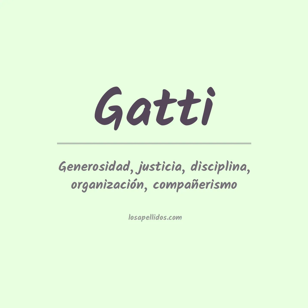 Apellido Gatti