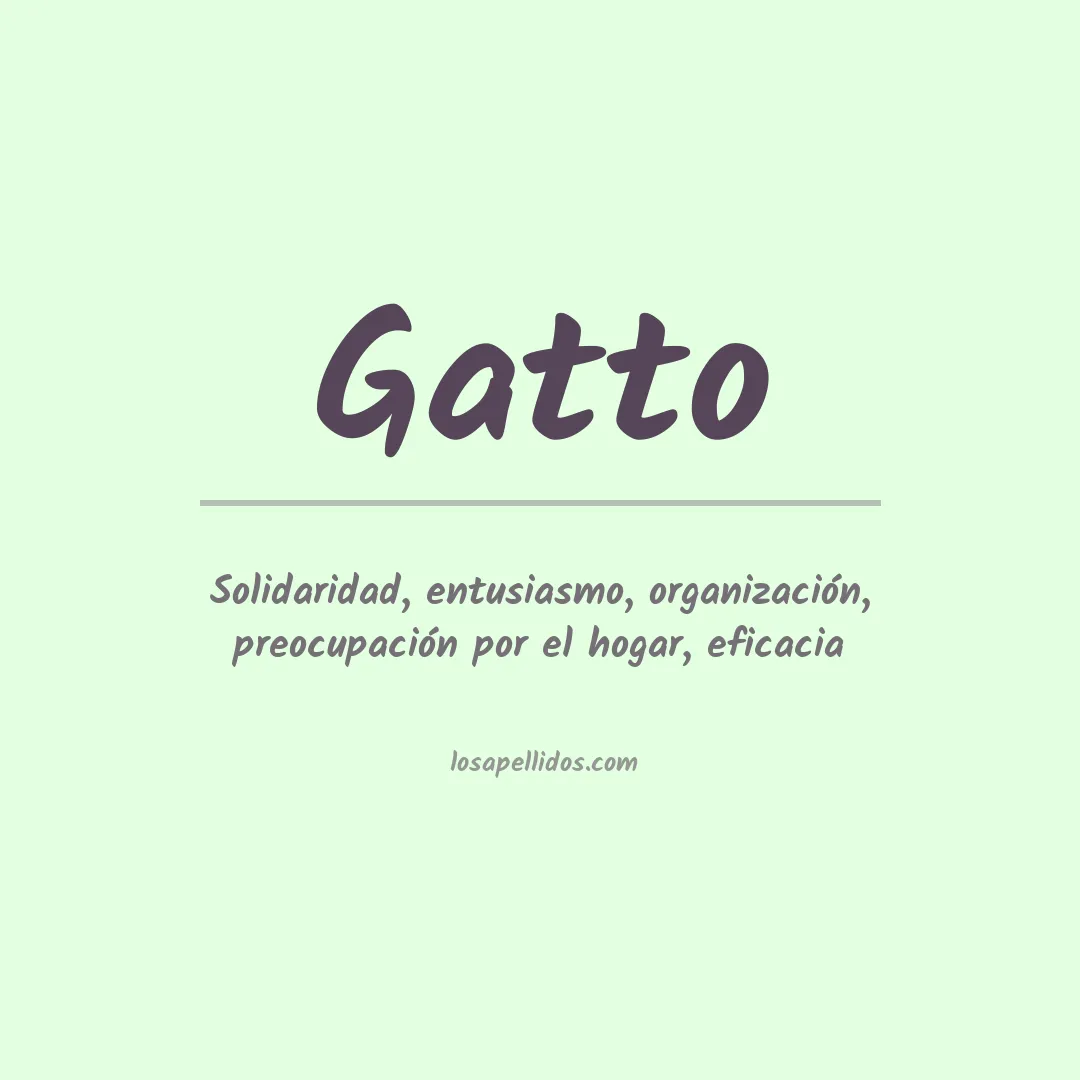 Apellido Gatto