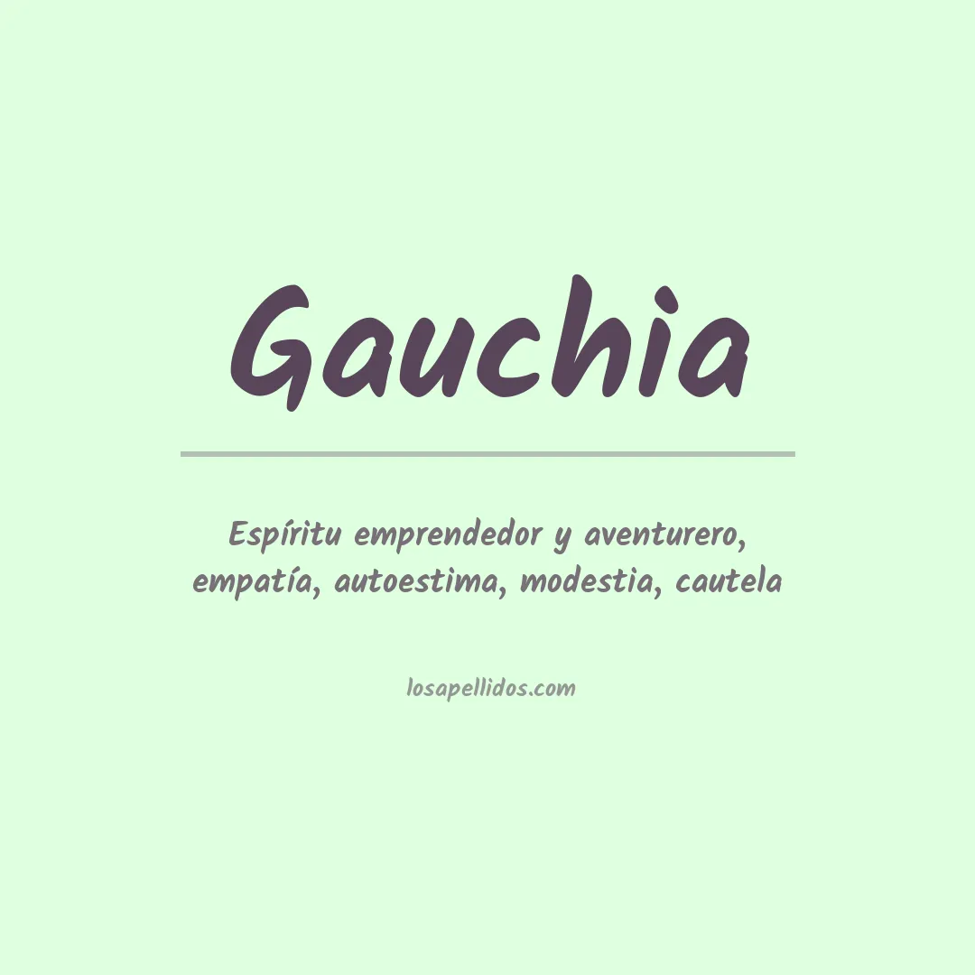 Apellido Gauchia