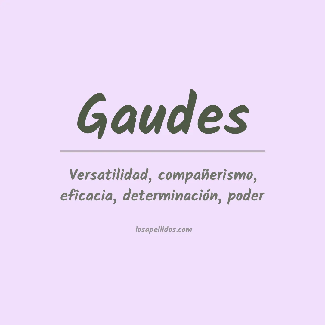 Apellido Gaudes