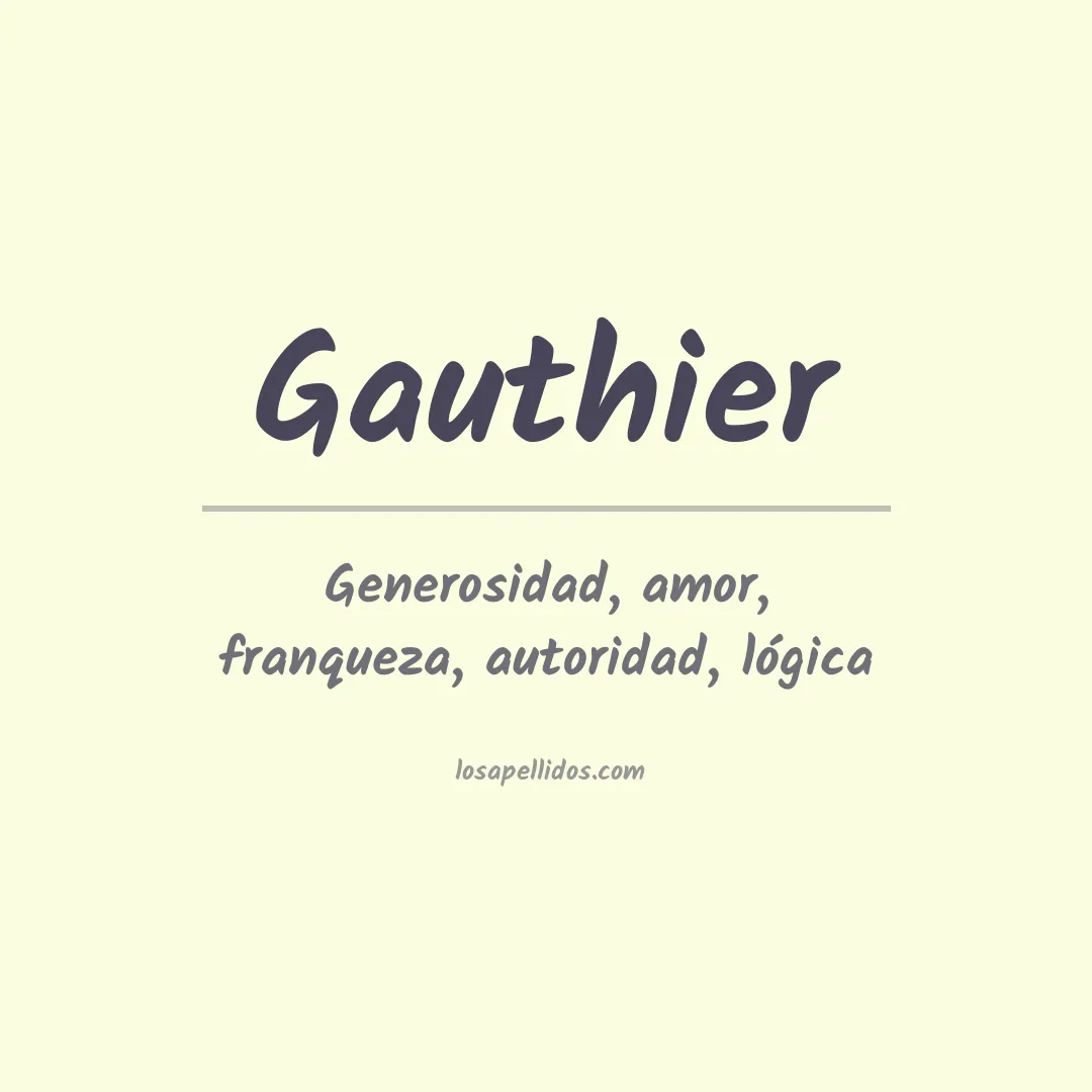 Apellido Gauthier