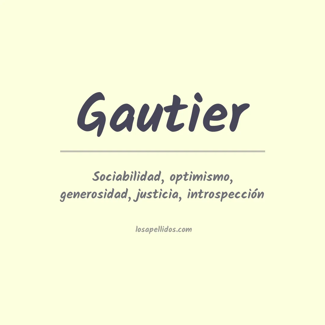 Apellido Gautier