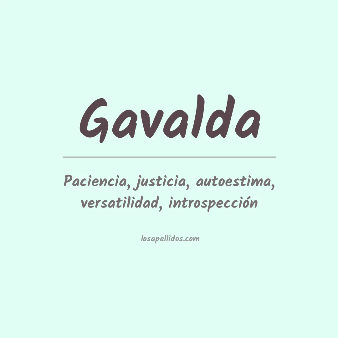 Apellido Gavalda