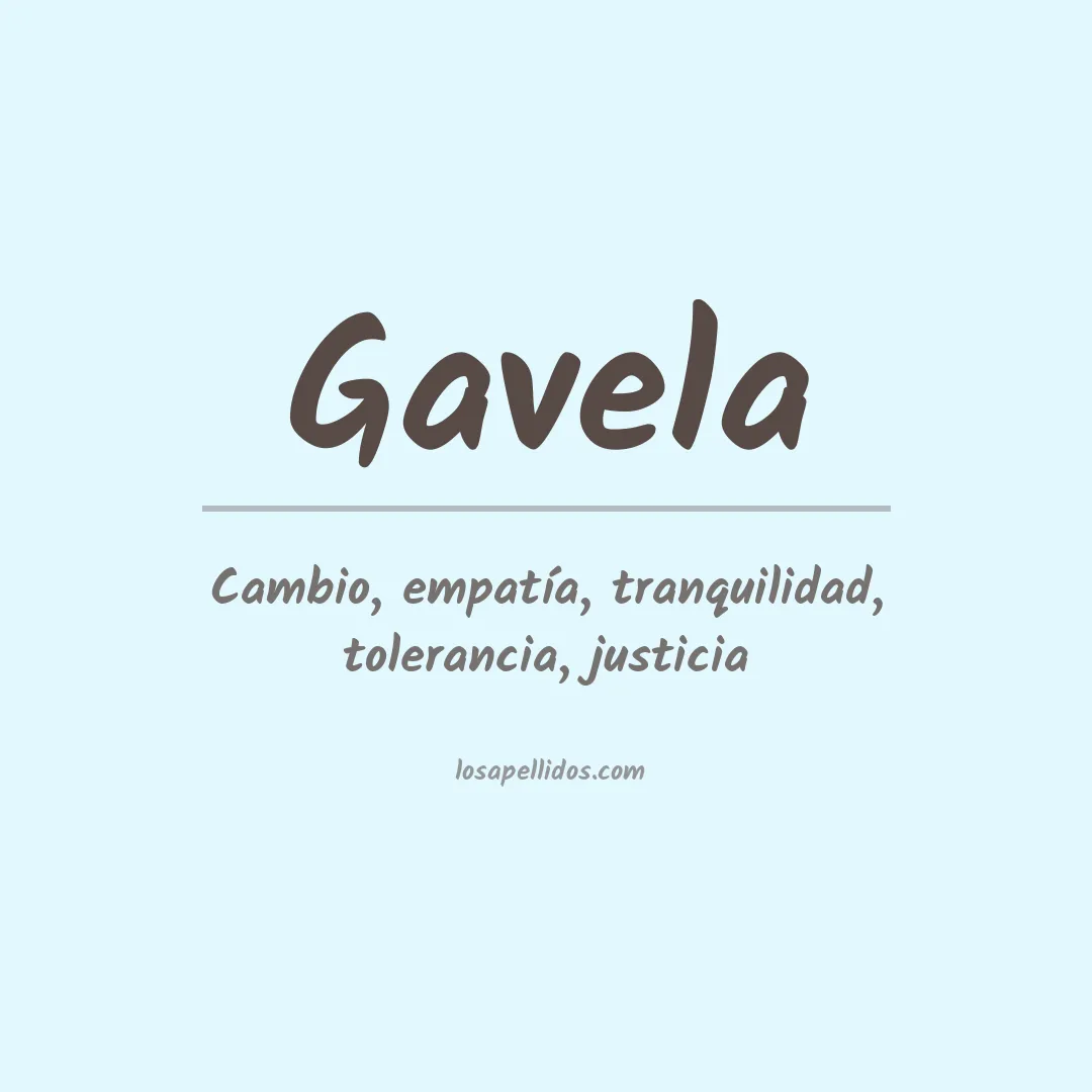 Apellido Gavela