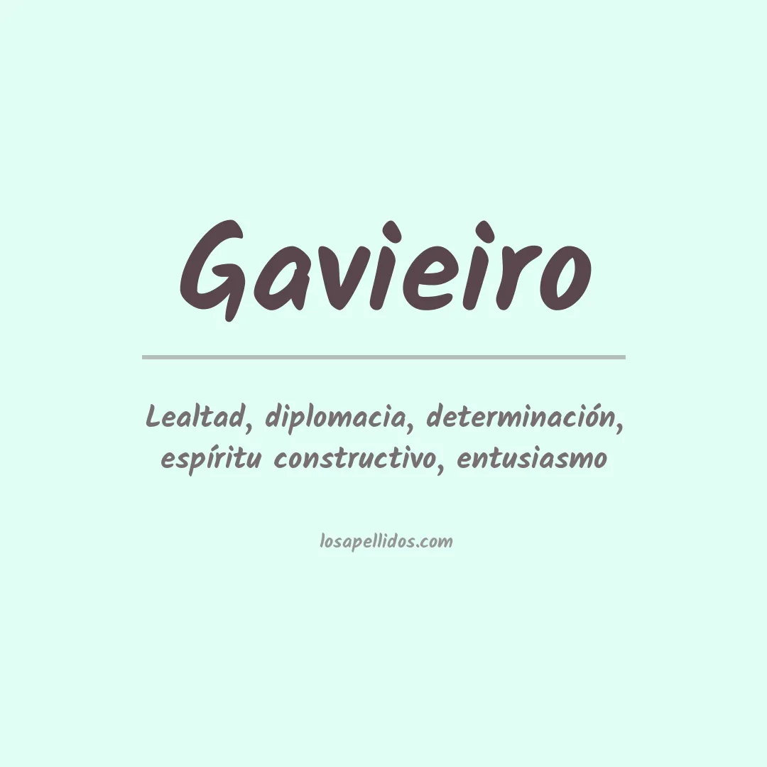Apellido Gavieiro