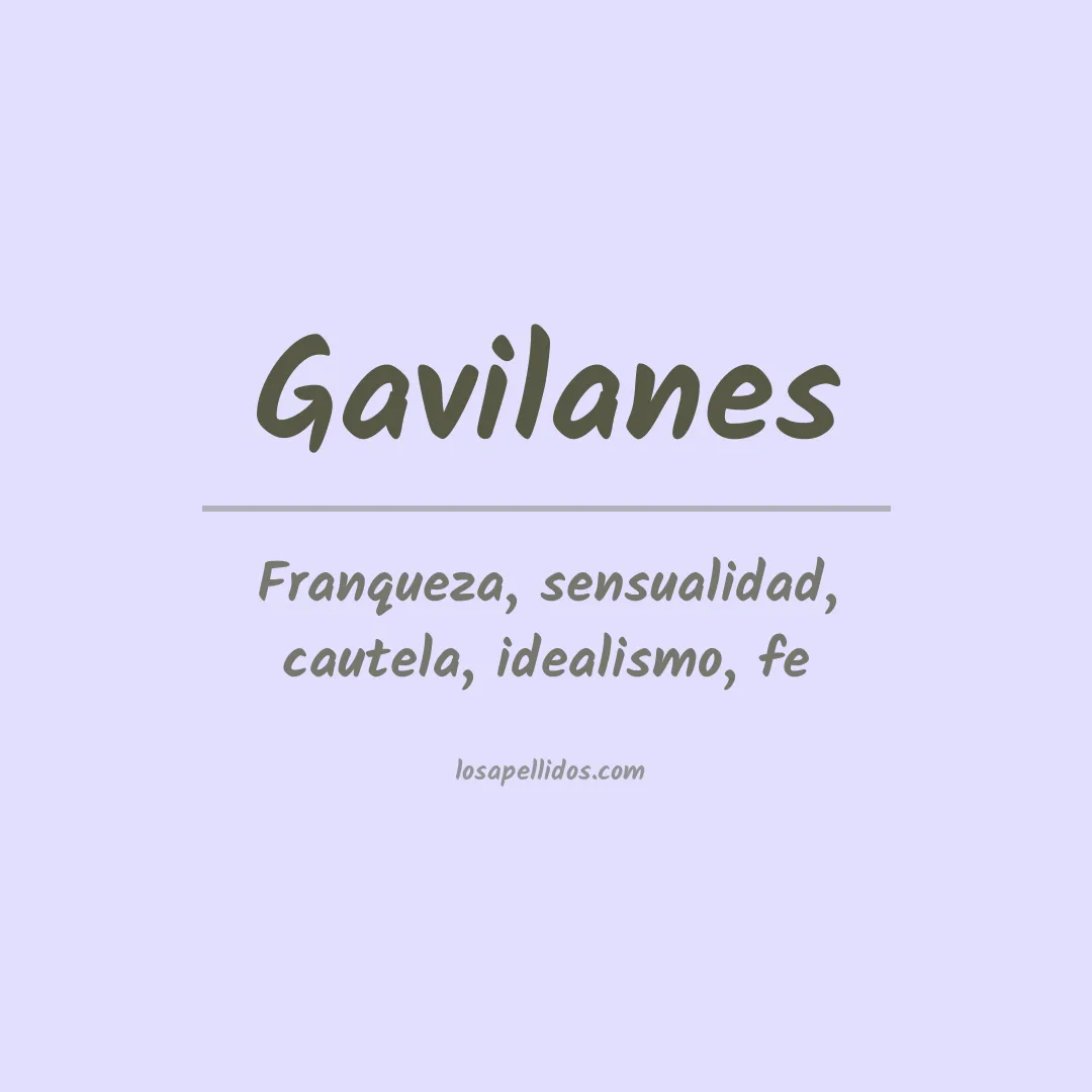 Apellido Gavilanes